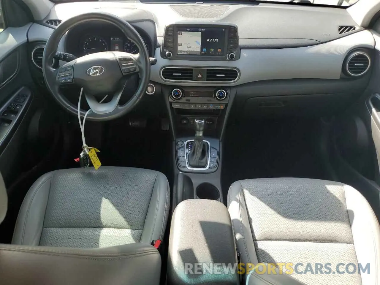 8 fotografías del automóvil dañado KM8K53A55KU270970 HYUNDAI KONA 2019