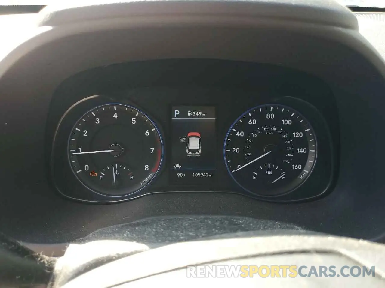 9 fotografías del automóvil dañado KM8K53A55KU270970 HYUNDAI KONA 2019