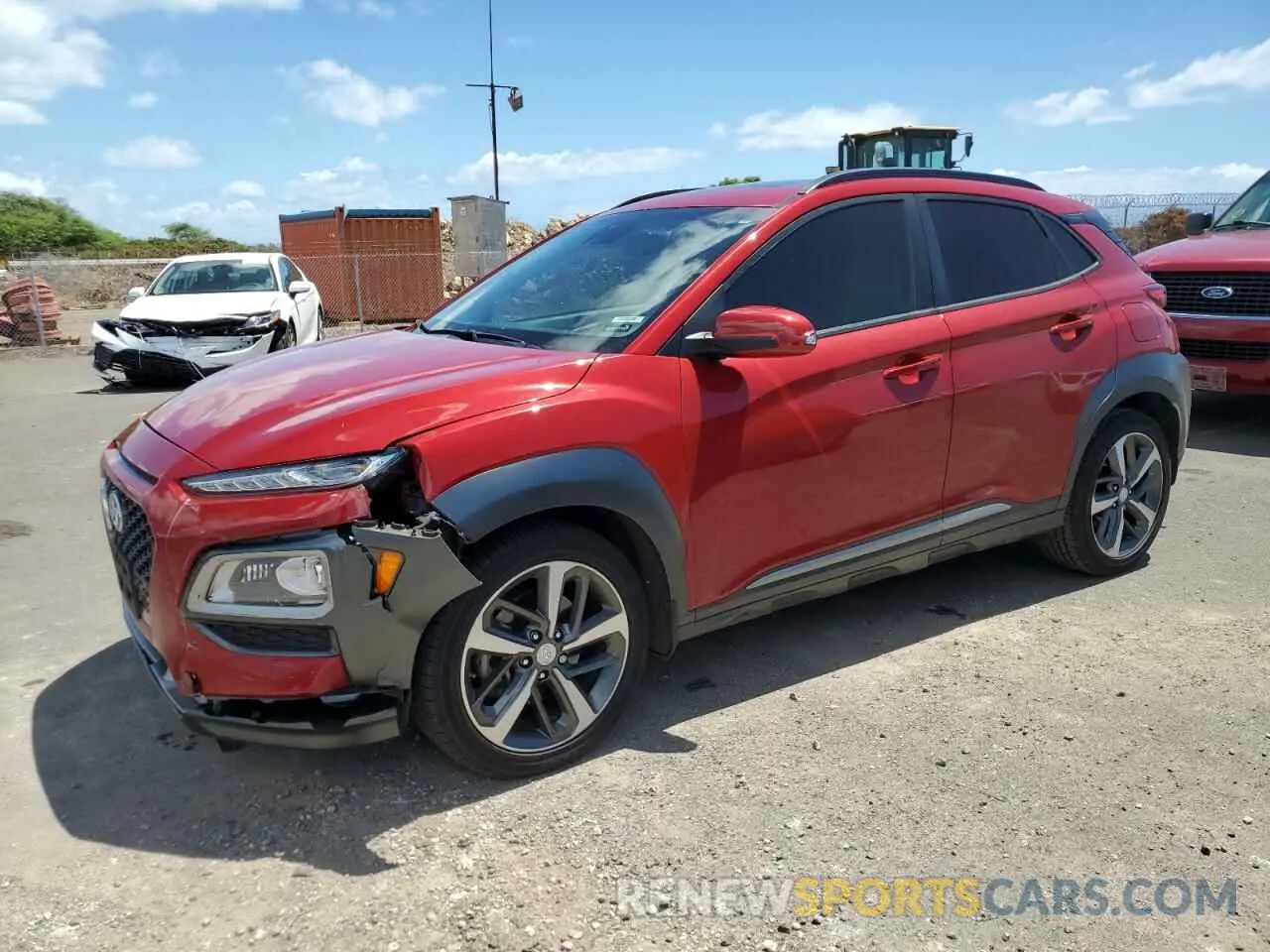 1 fotografías del automóvil dañado KM8K53A55KU380465 HYUNDAI KONA 2019
