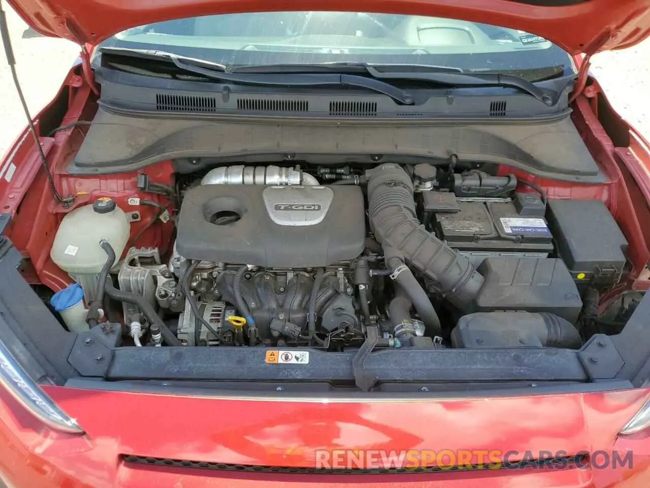 12 fotografías del automóvil dañado KM8K53A55KU380465 HYUNDAI KONA 2019