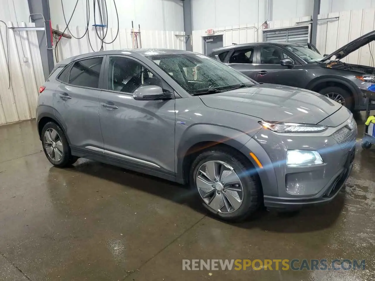 4 fotografías del automóvil dañado KM8K53AG0KU025818 HYUNDAI KONA 2019