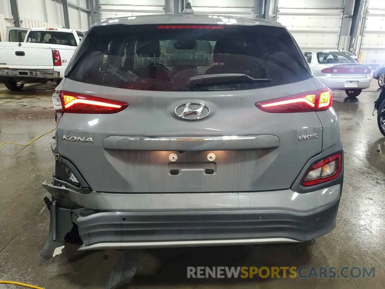 6 fotografías del automóvil dañado KM8K53AG0KU025818 HYUNDAI KONA 2019
