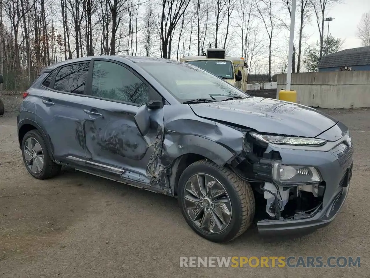 4 fotografías del automóvil dañado KM8K53AG8KU025730 HYUNDAI KONA 2019