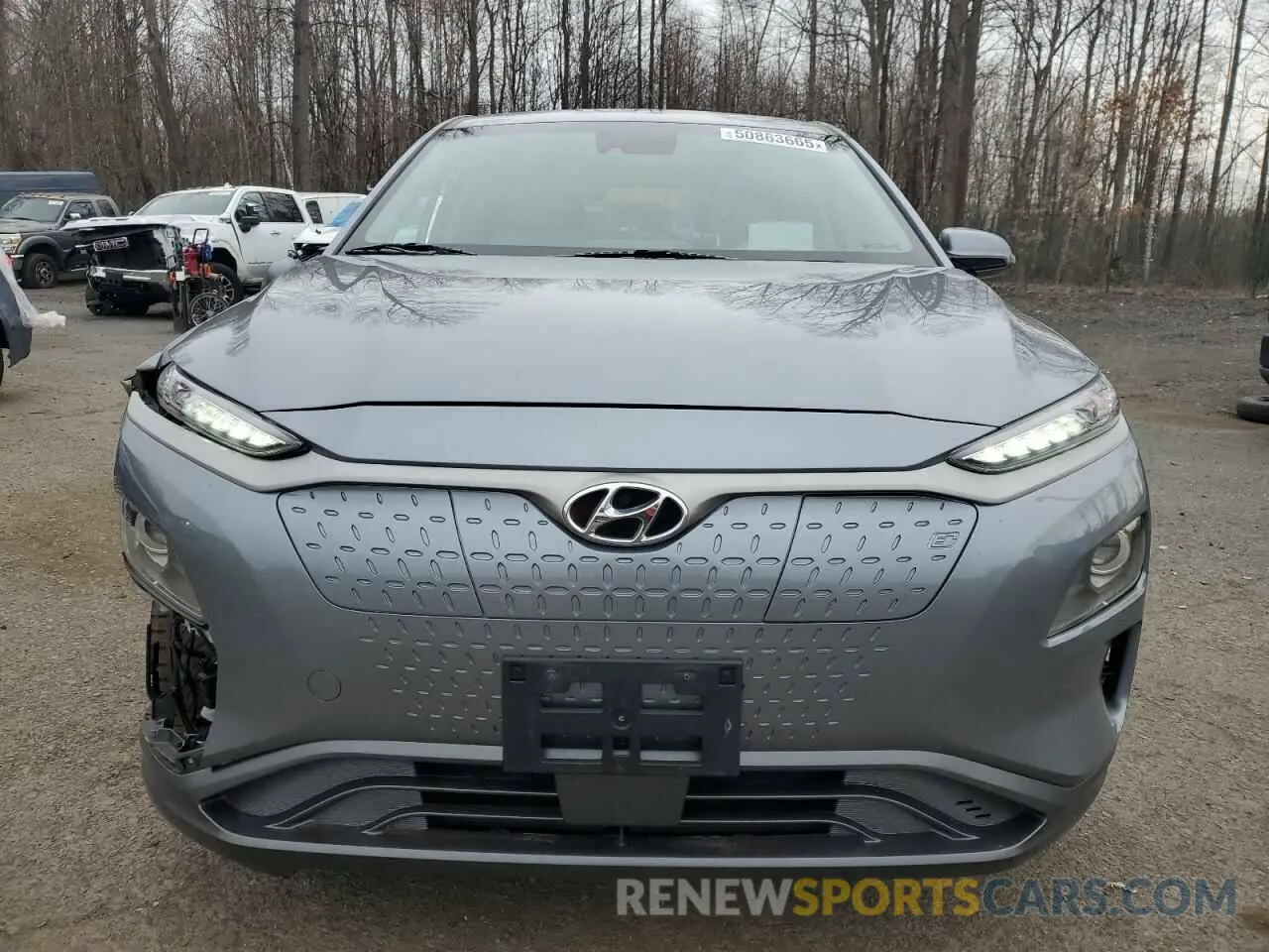 5 fotografías del automóvil dañado KM8K53AG8KU025730 HYUNDAI KONA 2019