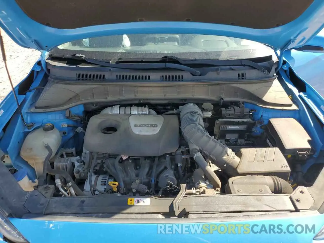 12 fotografías del automóvil dañado KM8K5CA50KU273209 HYUNDAI KONA 2019