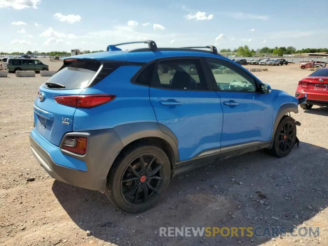 3 fotografías del automóvil dañado KM8K5CA50KU273209 HYUNDAI KONA 2019