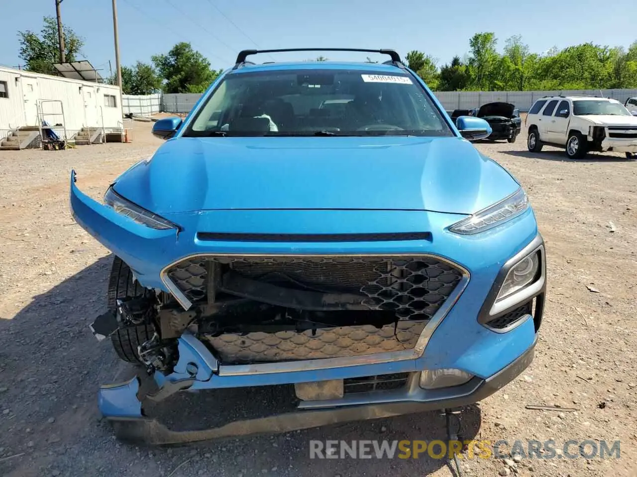 5 fotografías del automóvil dañado KM8K5CA50KU273209 HYUNDAI KONA 2019