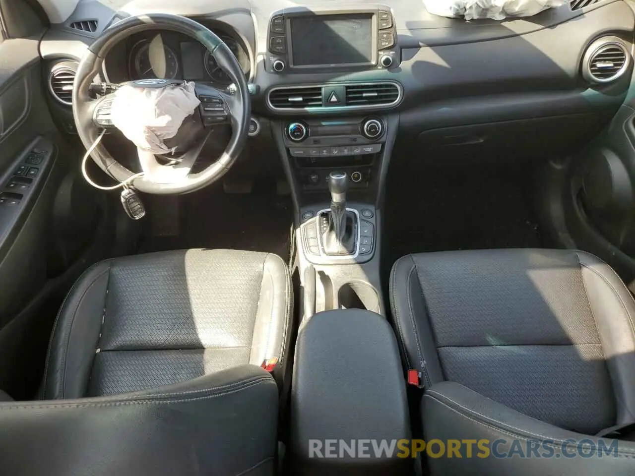 8 fotografías del automóvil dañado KM8K5CA50KU273209 HYUNDAI KONA 2019