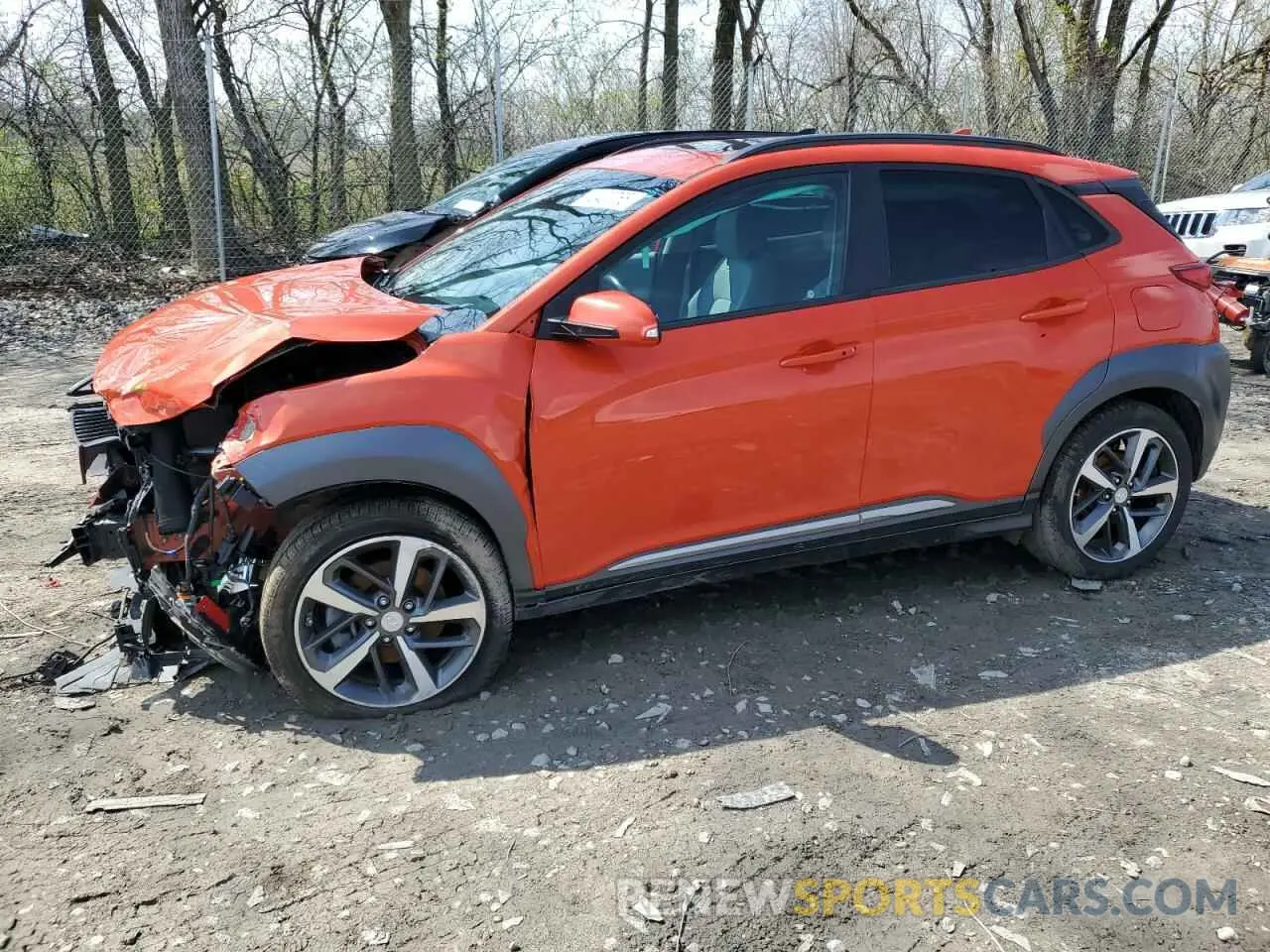 1 fotografías del automóvil dañado KM8K5CA50KU332940 HYUNDAI KONA 2019