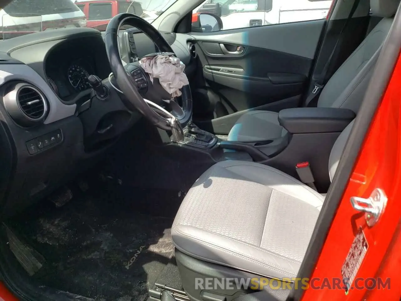 7 fotografías del automóvil dañado KM8K5CA50KU332940 HYUNDAI KONA 2019