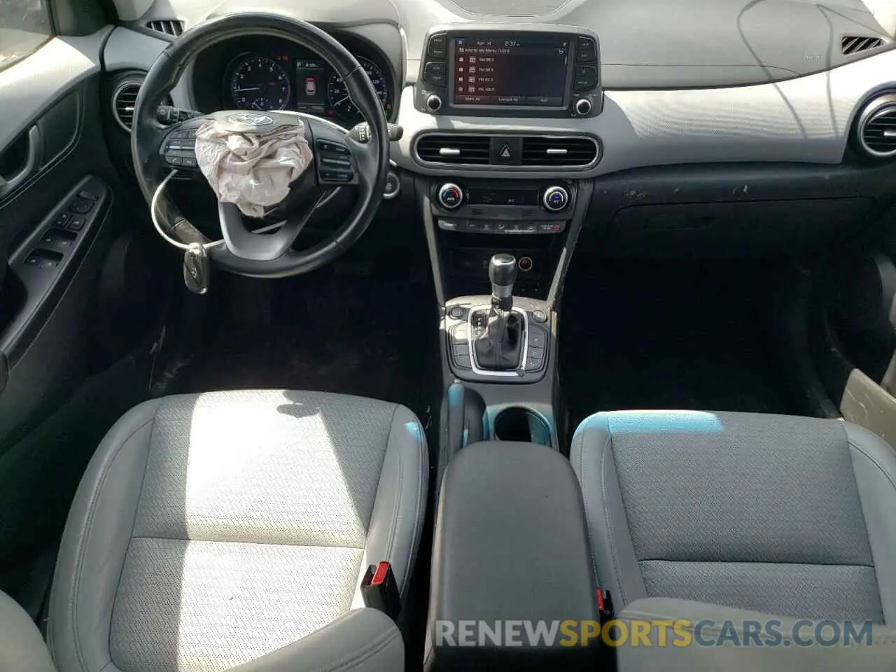 8 fotografías del automóvil dañado KM8K5CA50KU332940 HYUNDAI KONA 2019