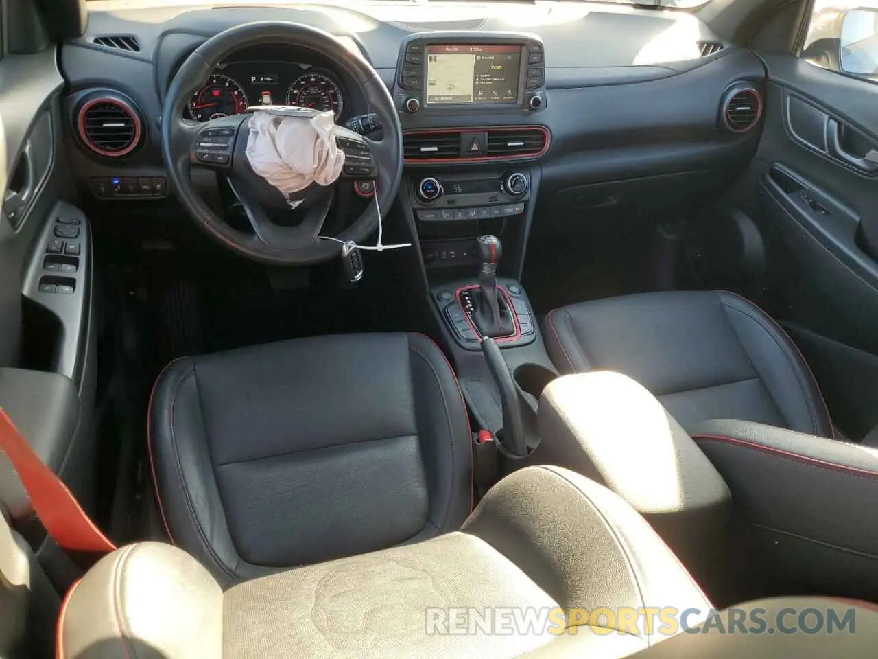 8 fotografías del automóvil dañado KM8K5CA52KU319722 HYUNDAI KONA 2019