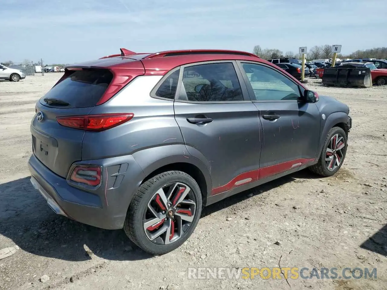 3 fotografías del automóvil dañado KM8K5CA58KU303315 HYUNDAI KONA 2019