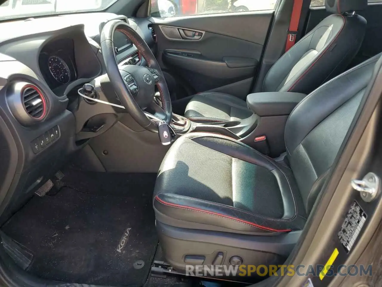 7 fotografías del automóvil dañado KM8K5CA58KU303315 HYUNDAI KONA 2019