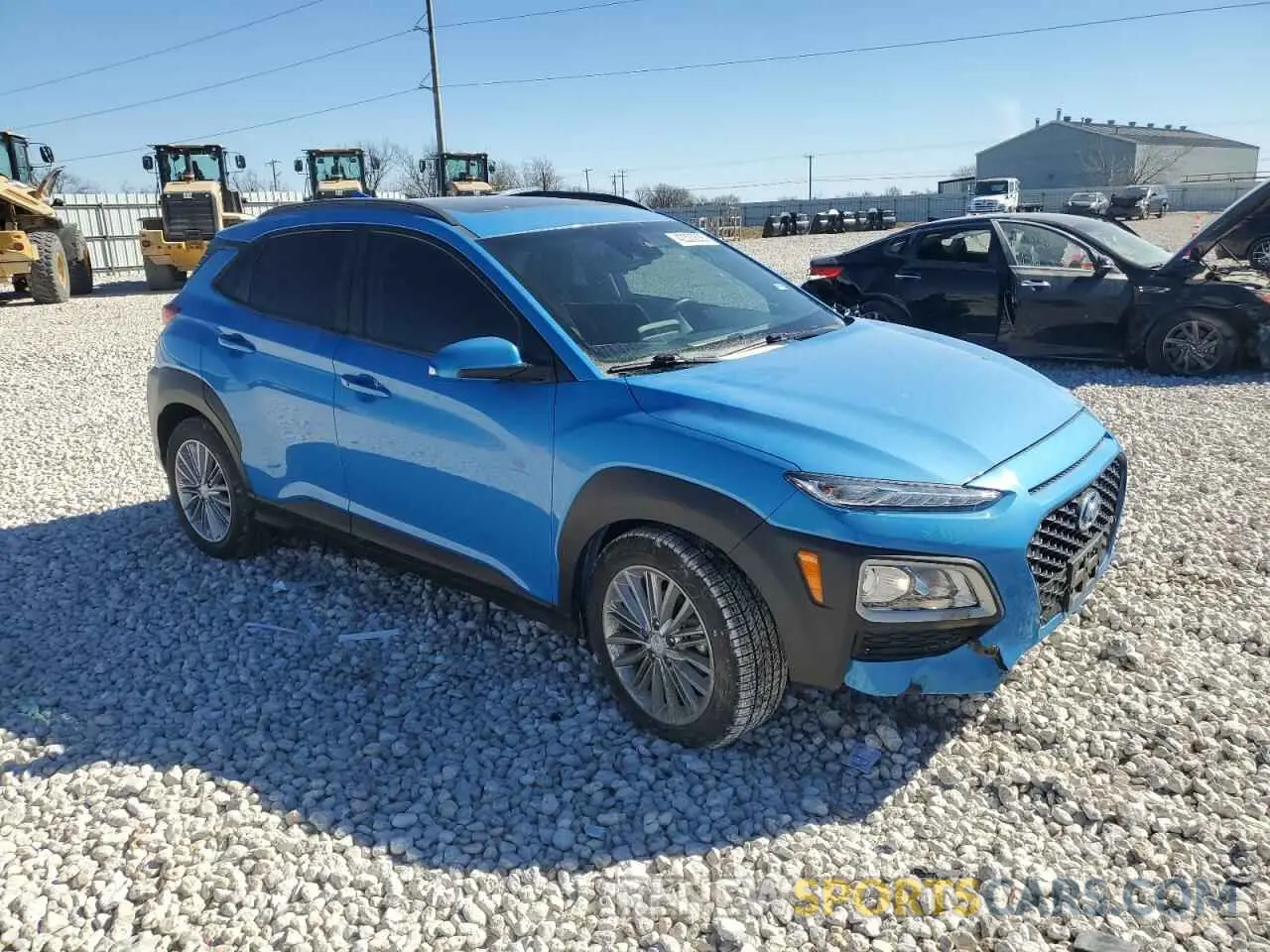 4 fotografías del automóvil dañado KM8K62AA1KU373176 HYUNDAI KONA 2019