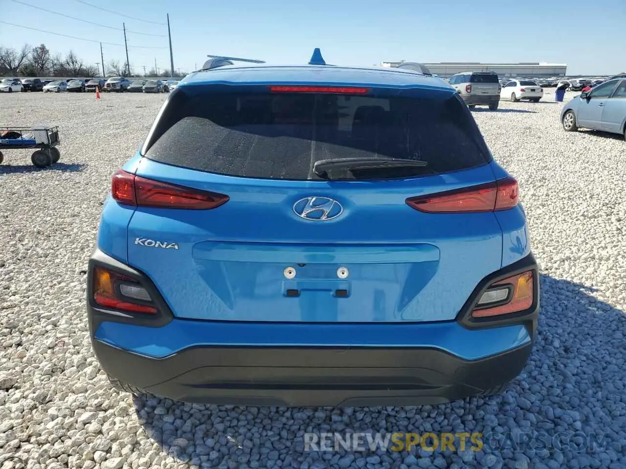 6 fotografías del automóvil dañado KM8K62AA1KU373176 HYUNDAI KONA 2019