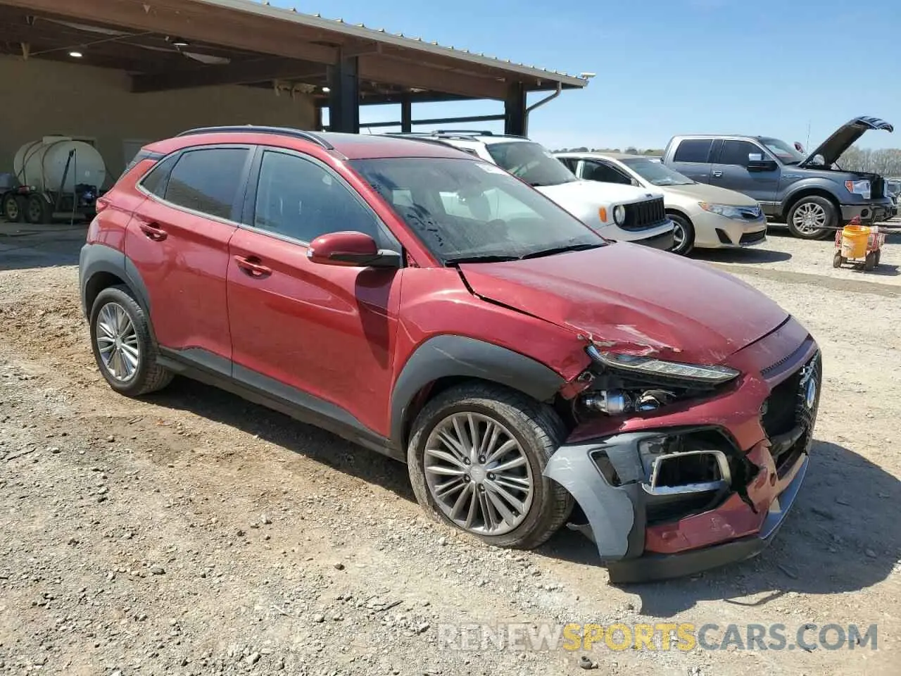 4 fotografías del automóvil dañado KM8K62AA4KU255672 HYUNDAI KONA 2019
