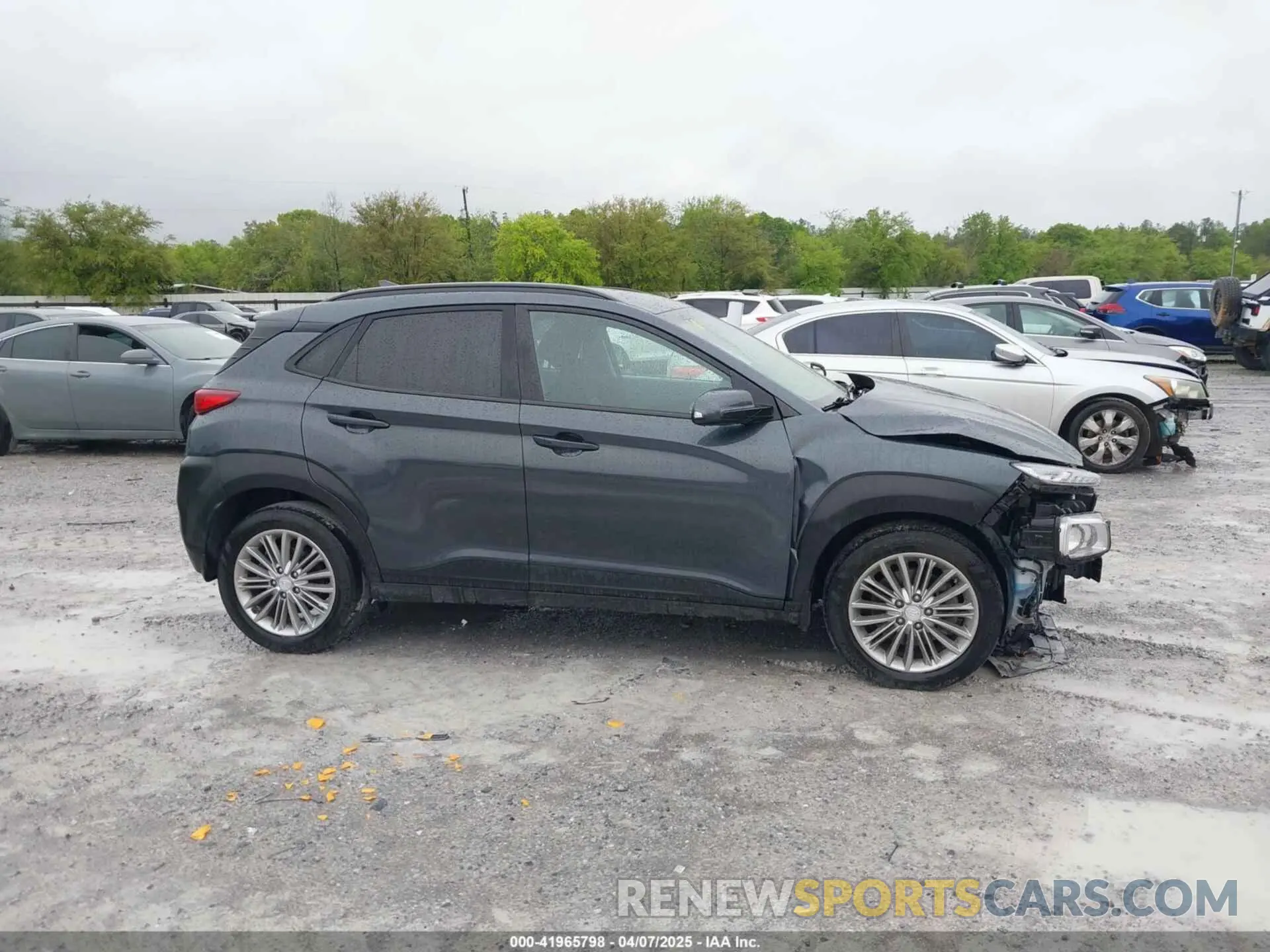 13 fotografías del automóvil dañado KM8K6CAA4KU257251 HYUNDAI KONA 2019