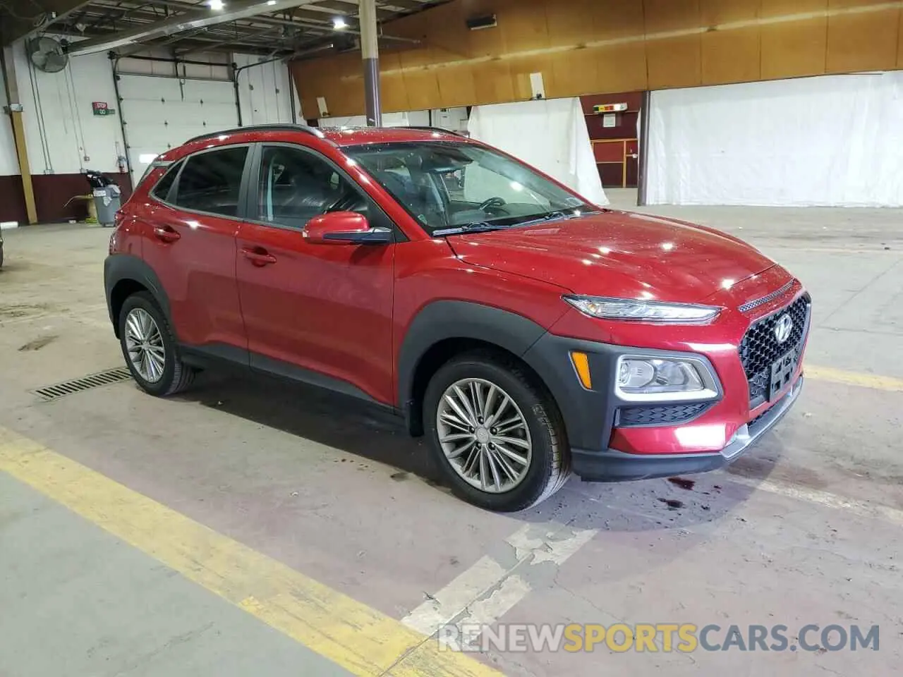 4 fotografías del automóvil dañado KM8K6CAA6KU257297 HYUNDAI KONA 2019