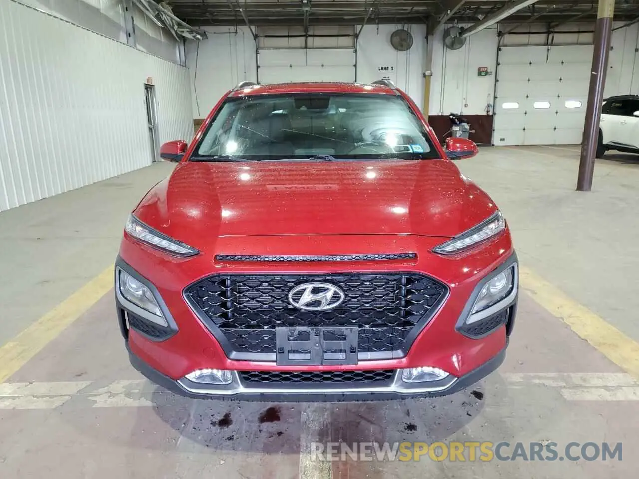 5 fotografías del automóvil dañado KM8K6CAA6KU257297 HYUNDAI KONA 2019