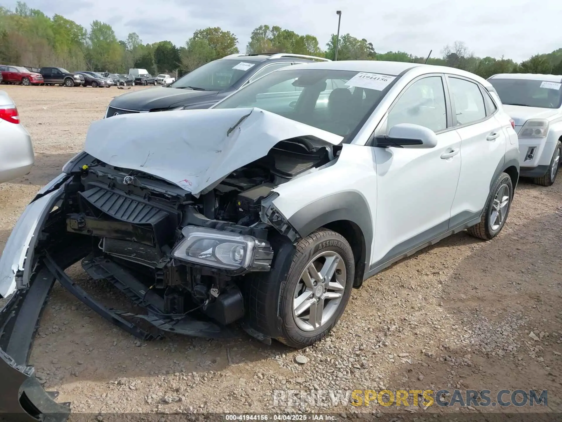 2 fotografías del automóvil dañado KM8K12AA0LU433240 HYUNDAI KONA 2020