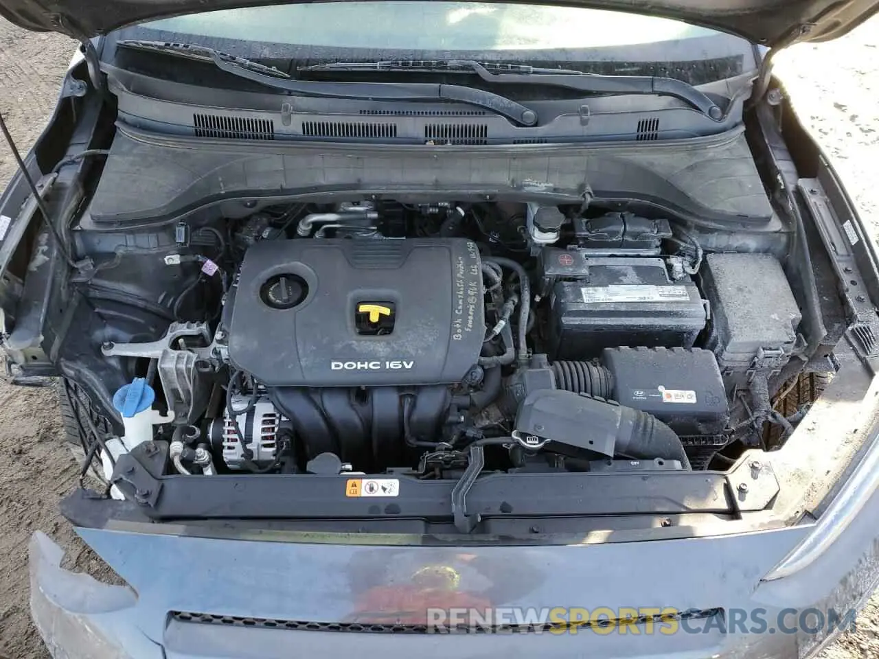 13 fotografías del automóvil dañado KM8K12AA1LU522962 HYUNDAI KONA 2020