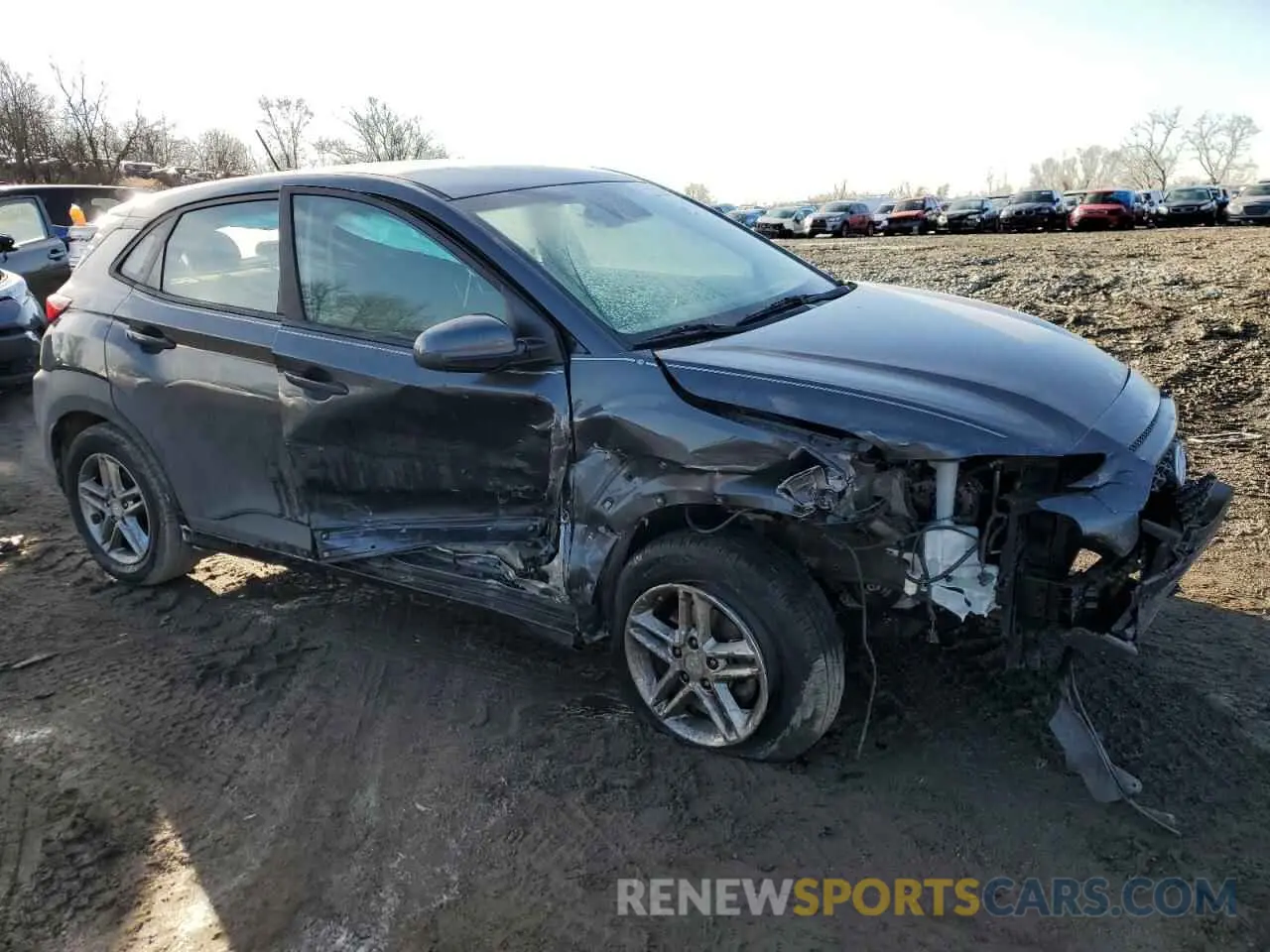 4 fotografías del automóvil dañado KM8K12AA1LU522962 HYUNDAI KONA 2020