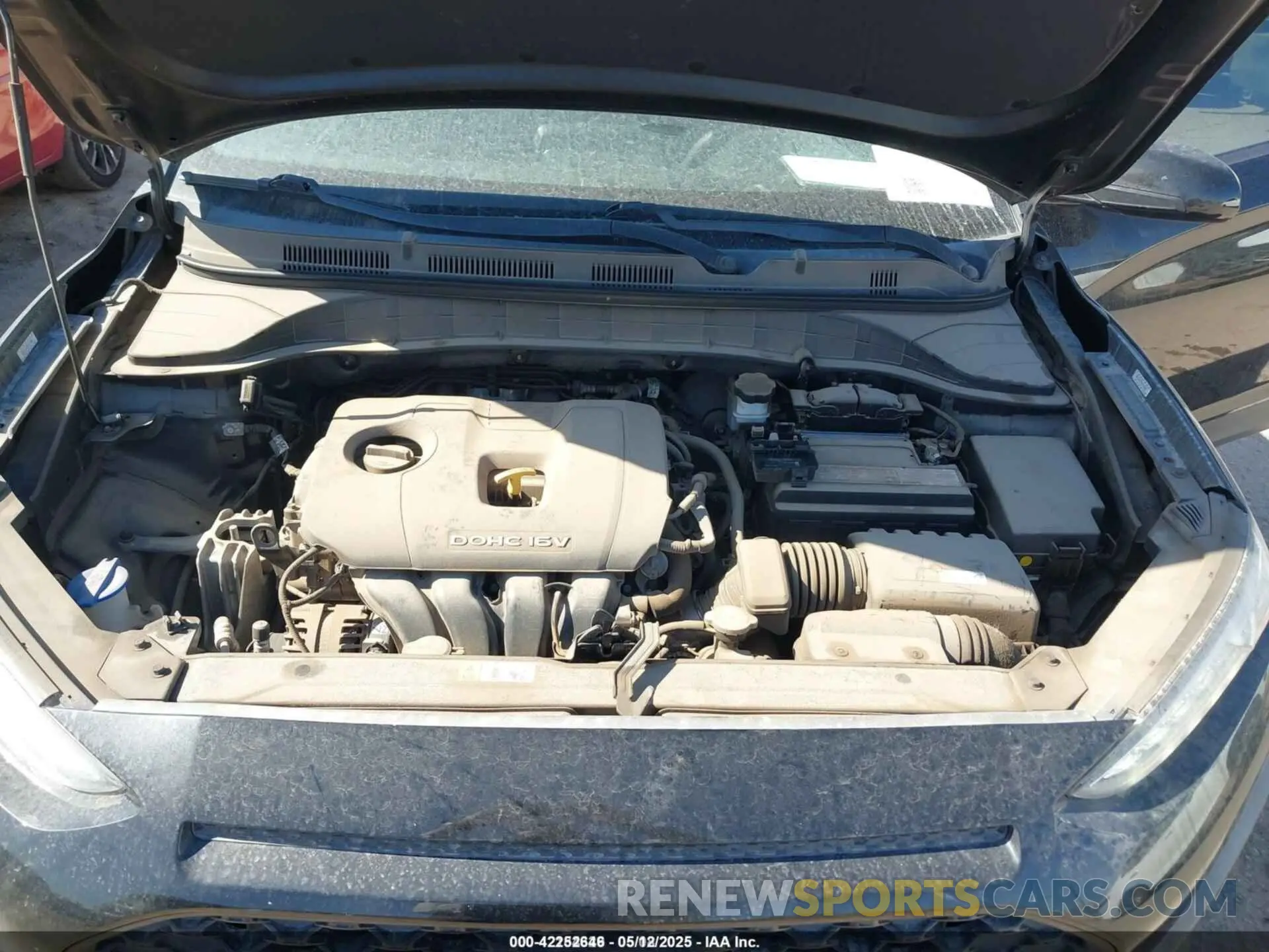 10 fotografías del automóvil dañado KM8K12AA2LU415189 HYUNDAI KONA 2020