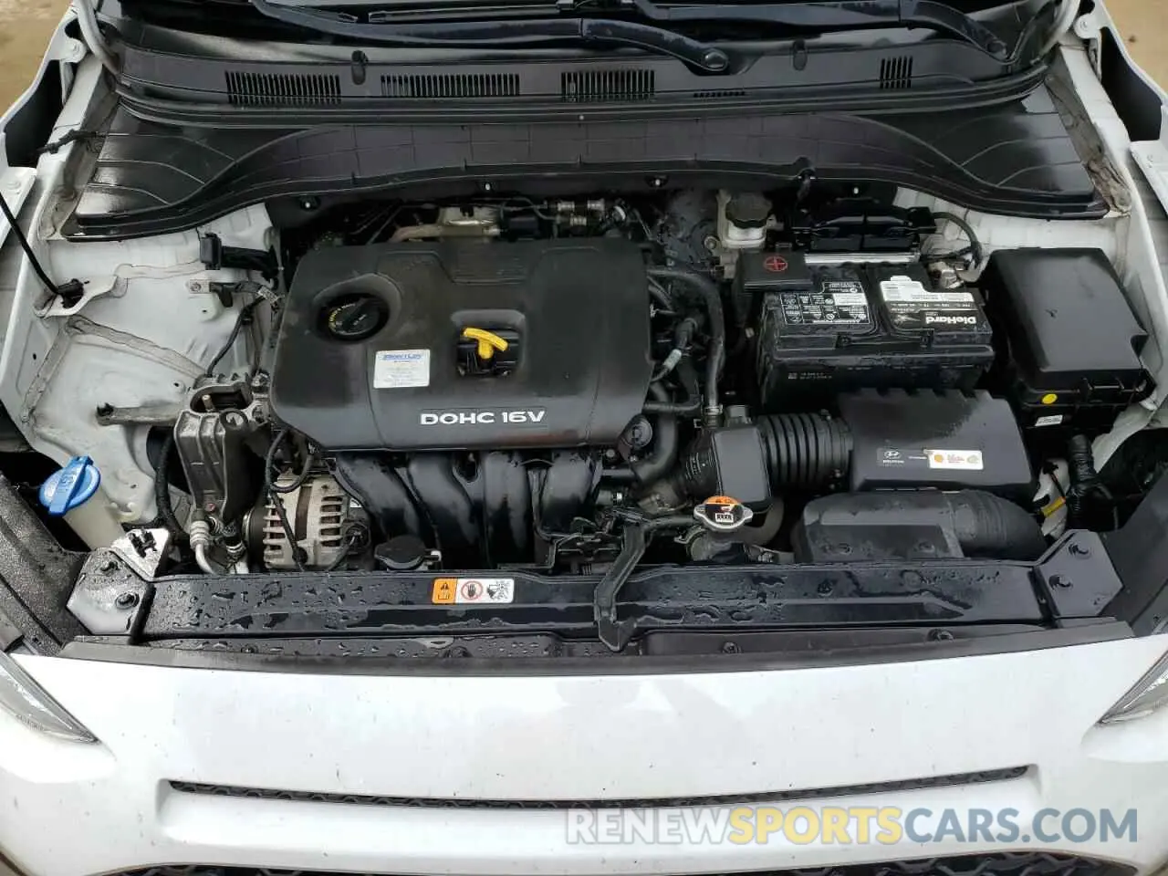 12 fotografías del automóvil dañado KM8K12AA2LU424913 HYUNDAI KONA 2020