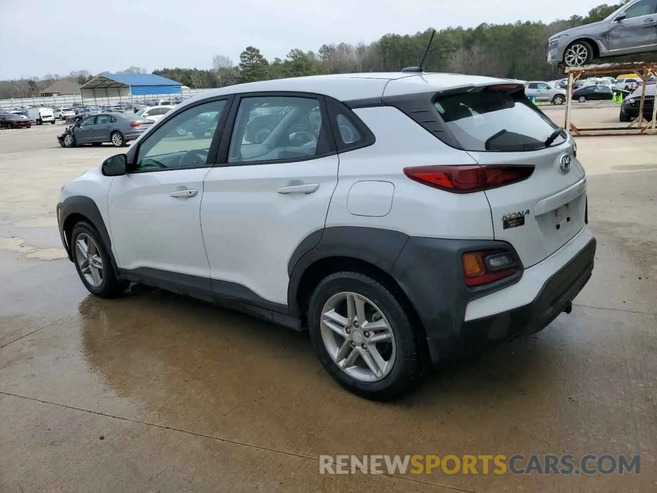 2 fotografías del automóvil dañado KM8K12AA2LU424913 HYUNDAI KONA 2020