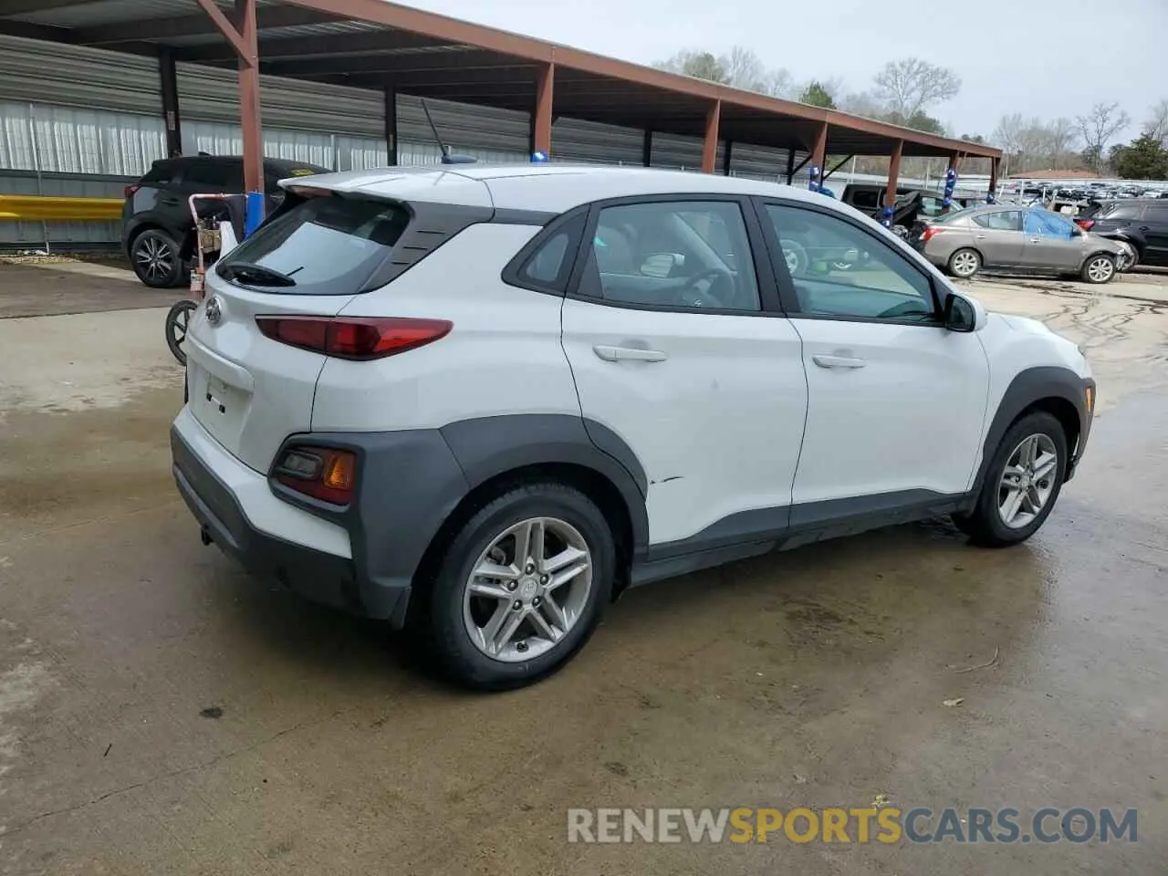 3 fotografías del automóvil dañado KM8K12AA2LU424913 HYUNDAI KONA 2020