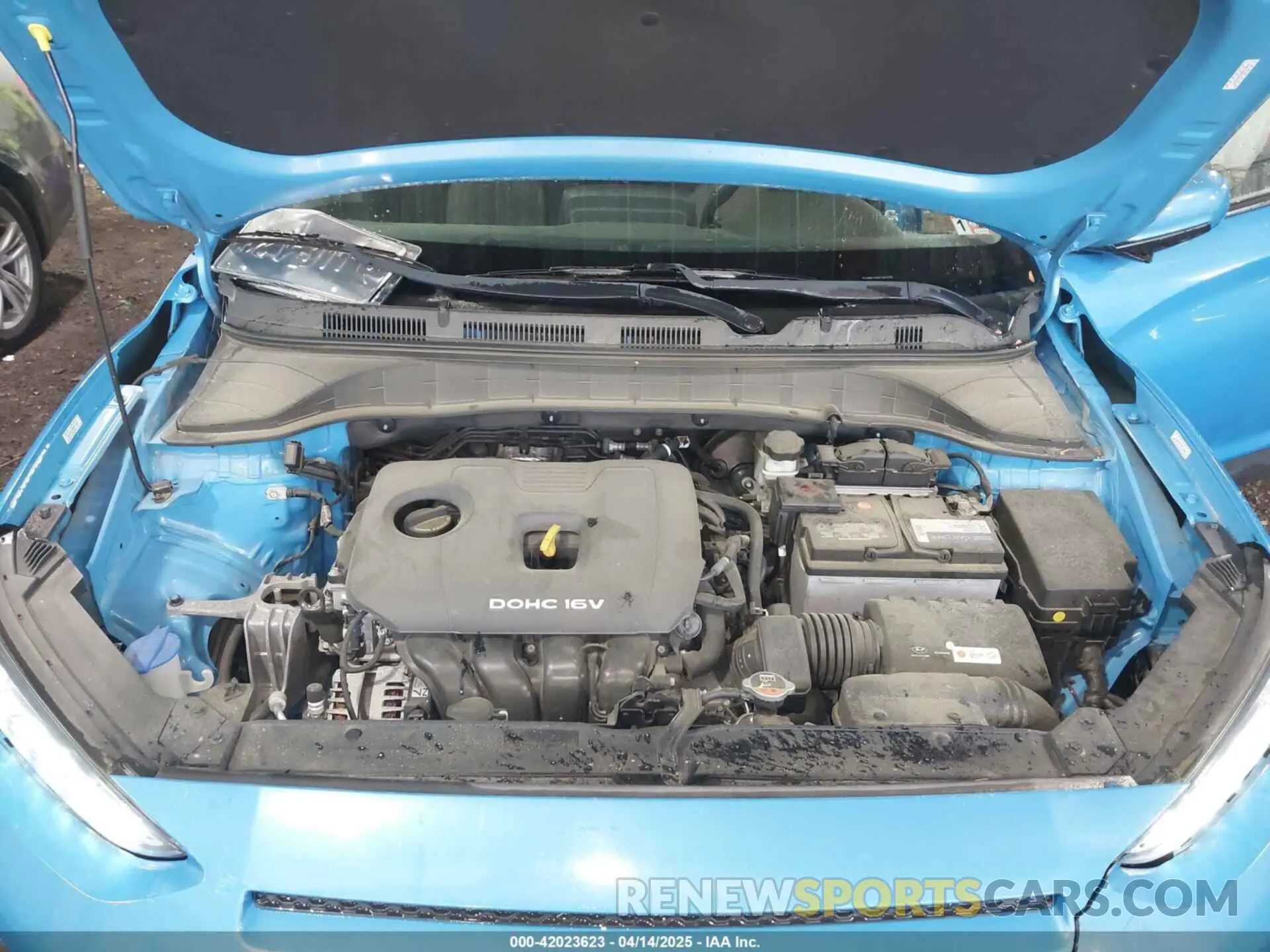 10 fotografías del automóvil dañado KM8K12AA2LU434275 HYUNDAI KONA 2020