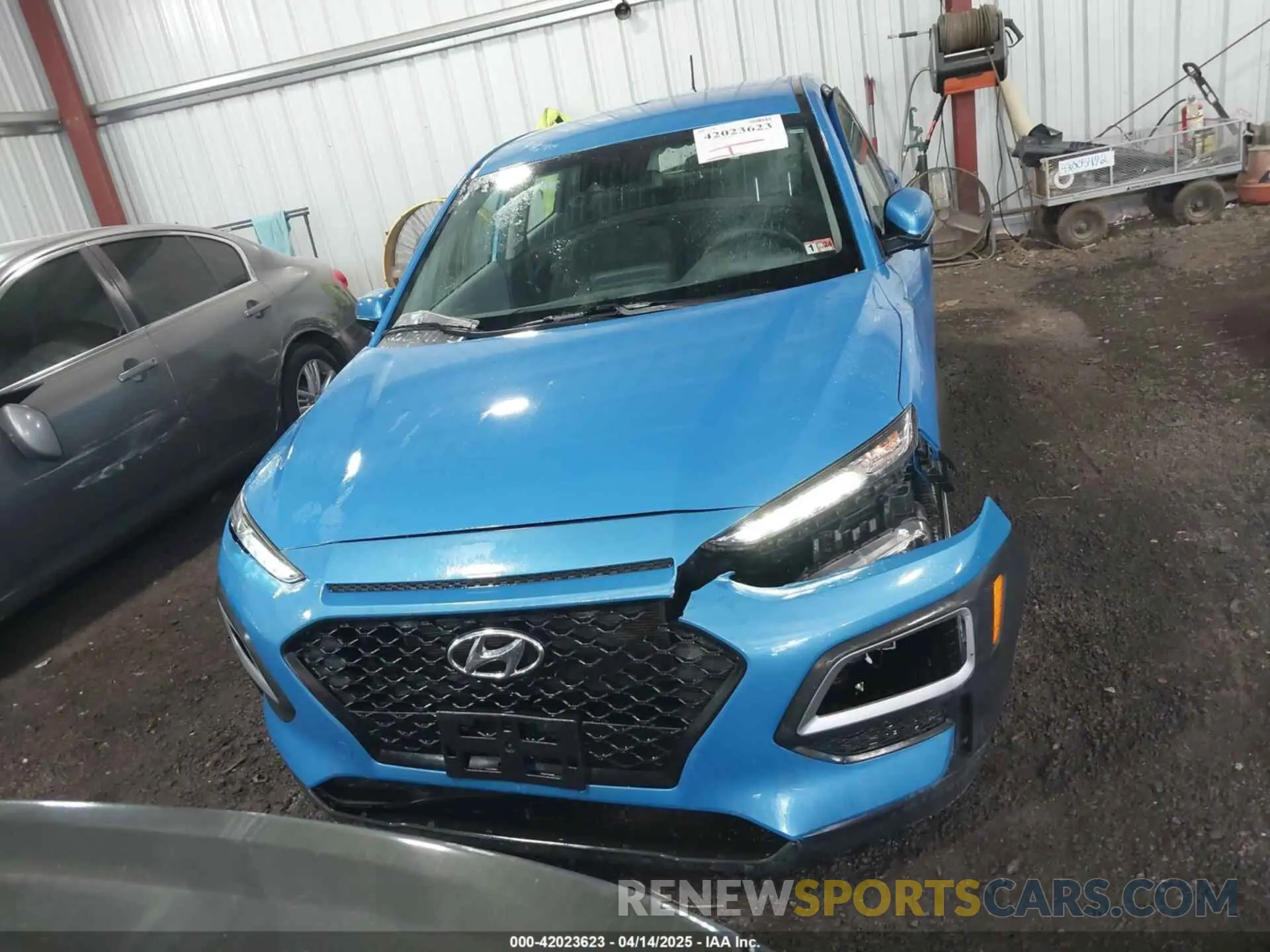 12 fotografías del automóvil dañado KM8K12AA2LU434275 HYUNDAI KONA 2020