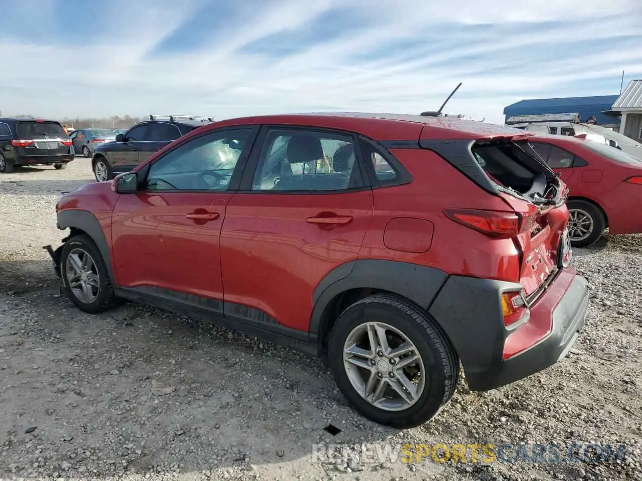 2 fotografías del automóvil dañado KM8K12AA3LU480116 HYUNDAI KONA 2020