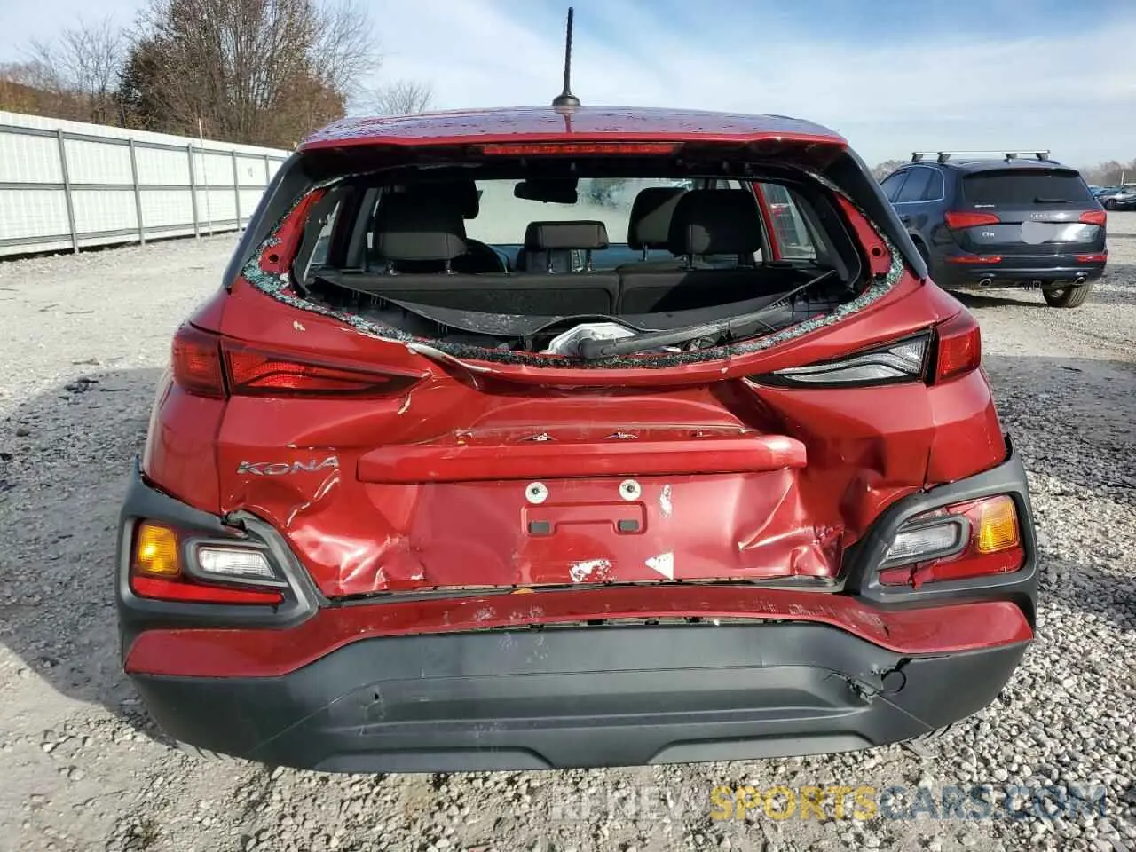 6 fotografías del automóvil dañado KM8K12AA3LU480116 HYUNDAI KONA 2020