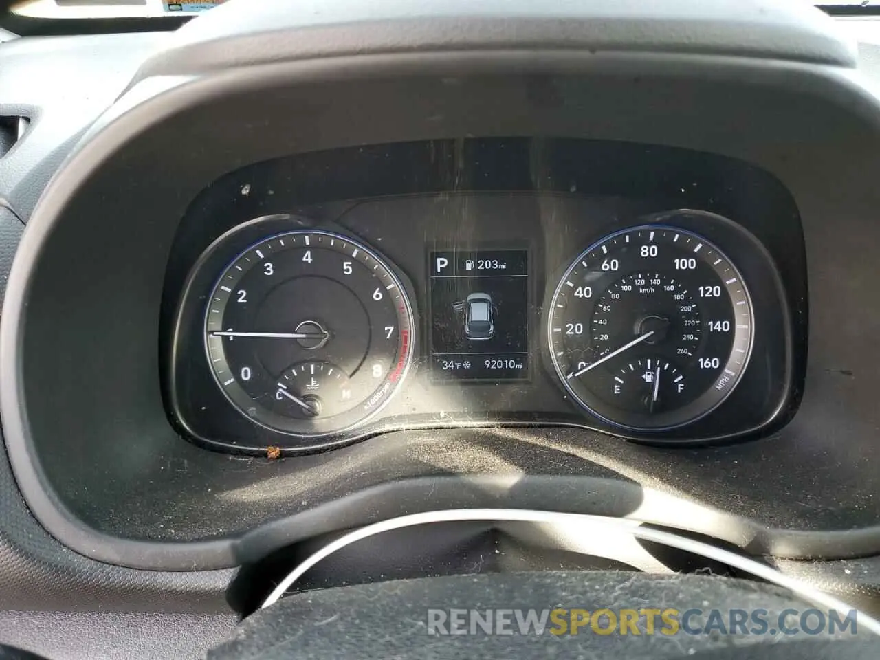 9 fotografías del automóvil dañado KM8K12AA3LU480116 HYUNDAI KONA 2020