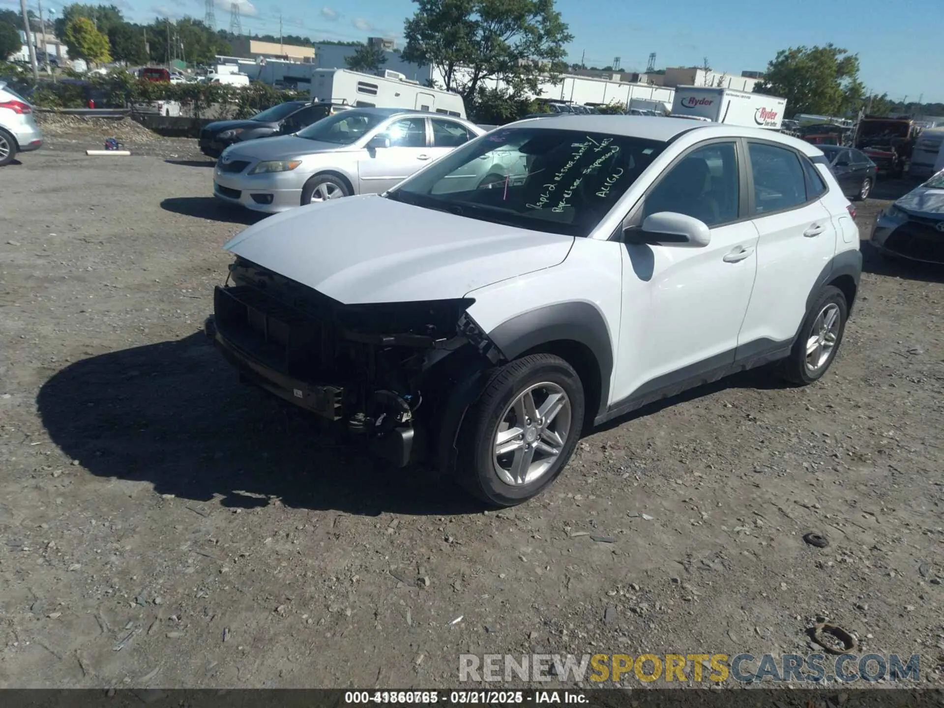 2 fotografías del automóvil dañado KM8K12AA4LU517738 HYUNDAI KONA 2020