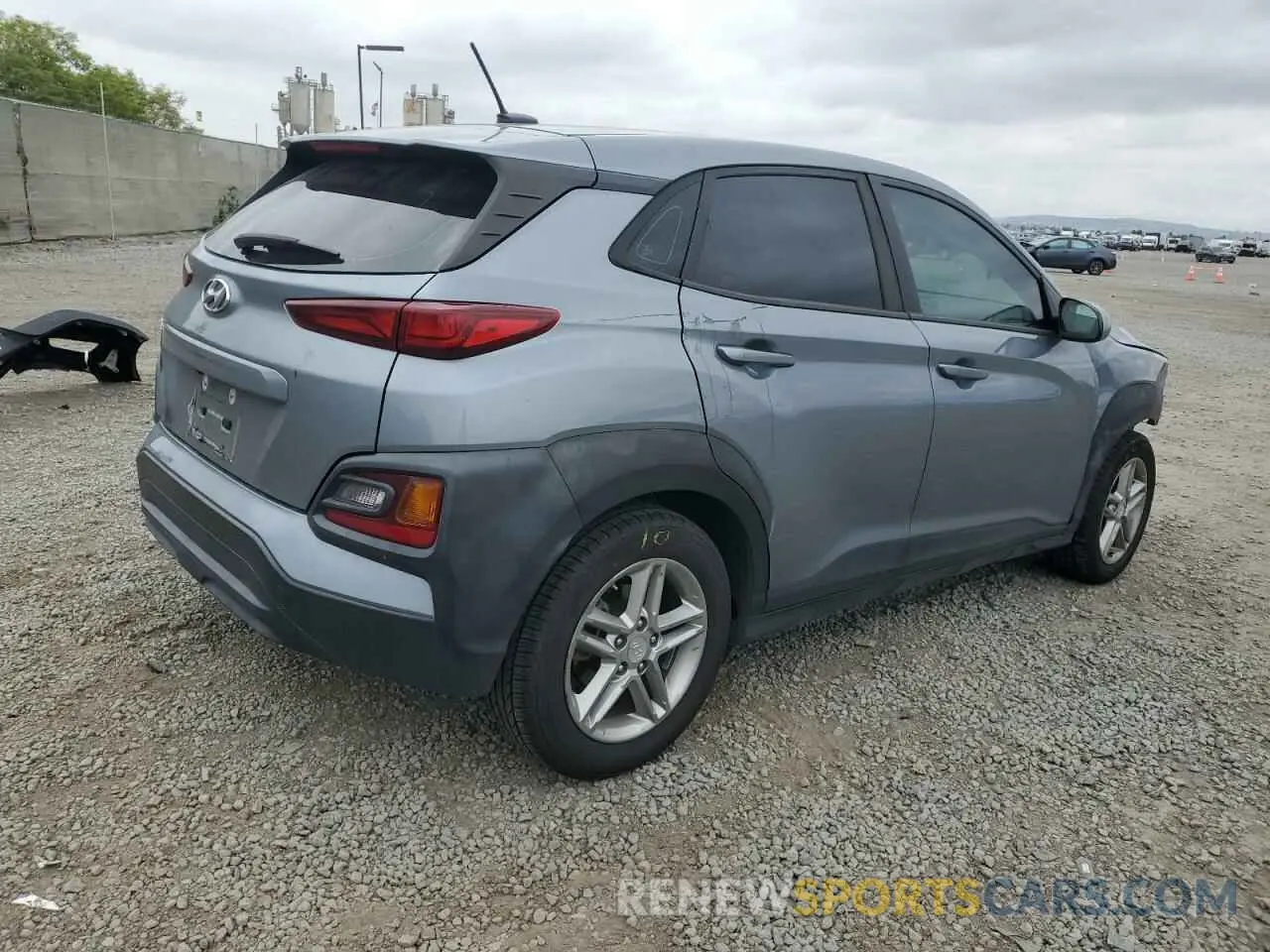3 fotografías del automóvil dañado KM8K12AA4LU538735 HYUNDAI KONA 2020