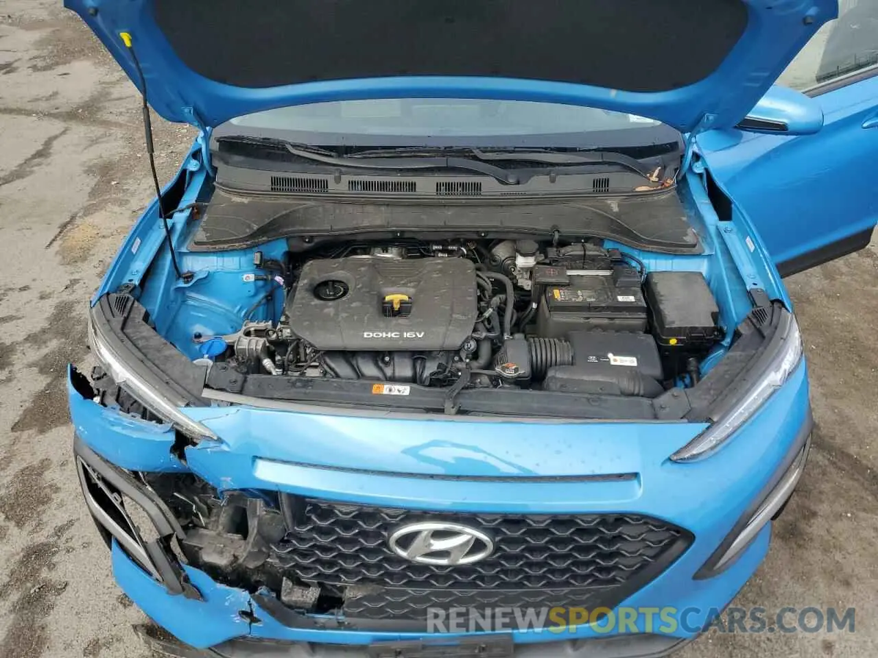 11 fotografías del automóvil dañado KM8K12AA5LU565040 HYUNDAI KONA 2020