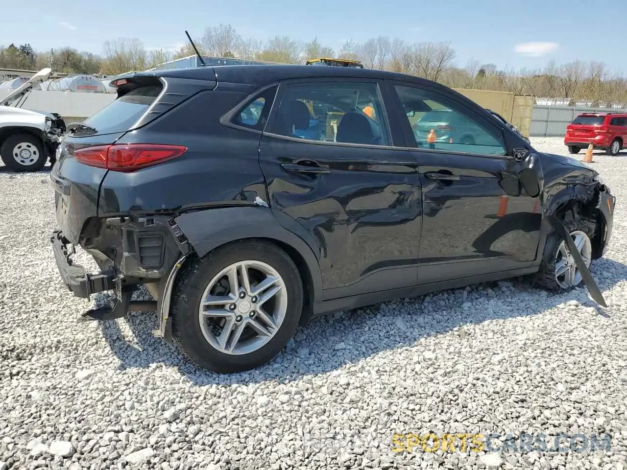 3 fotografías del automóvil dañado KM8K12AA6LU430973 HYUNDAI KONA 2020