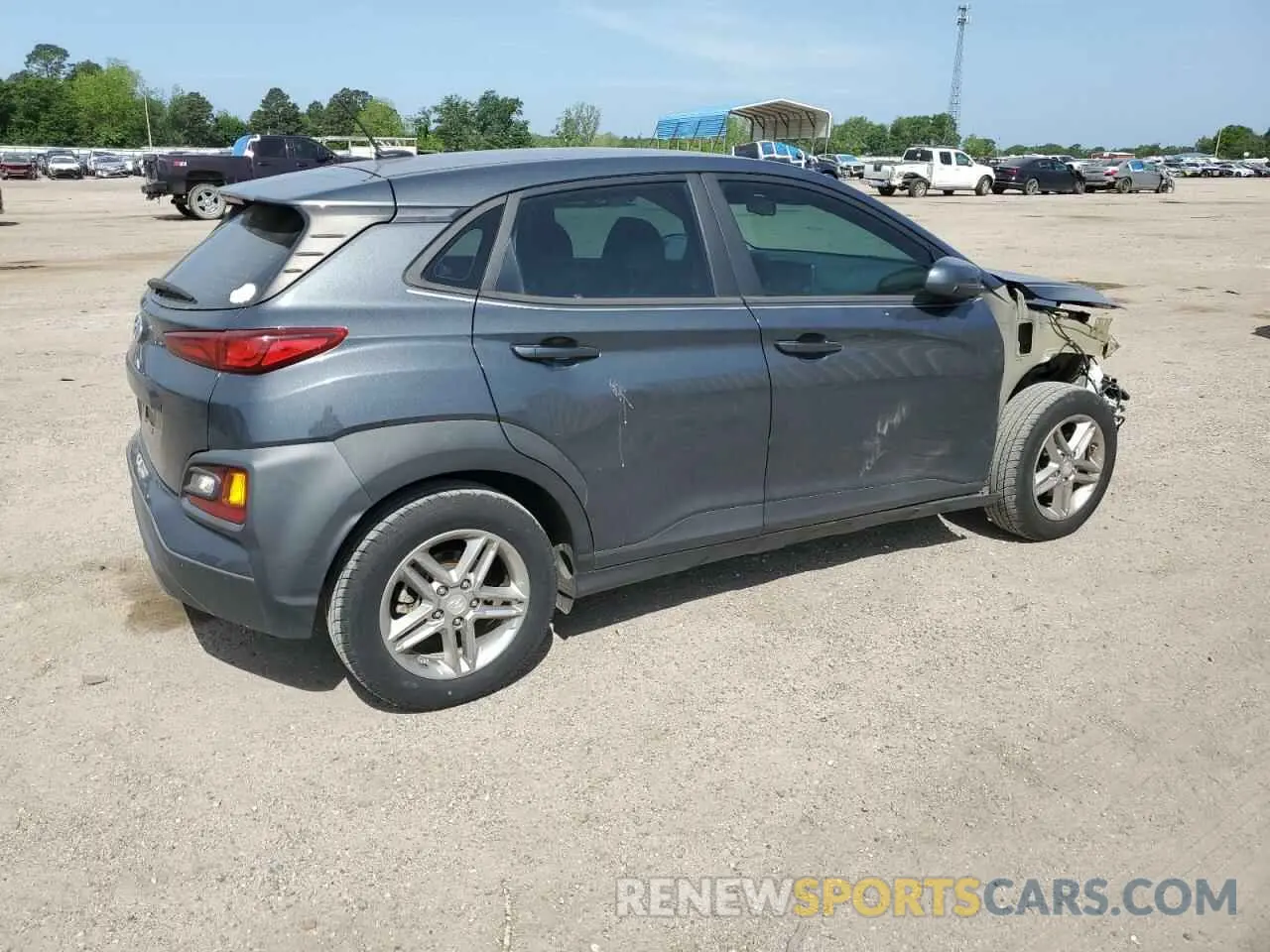 3 fotografías del automóvil dañado KM8K12AA6LU523069 HYUNDAI KONA 2020