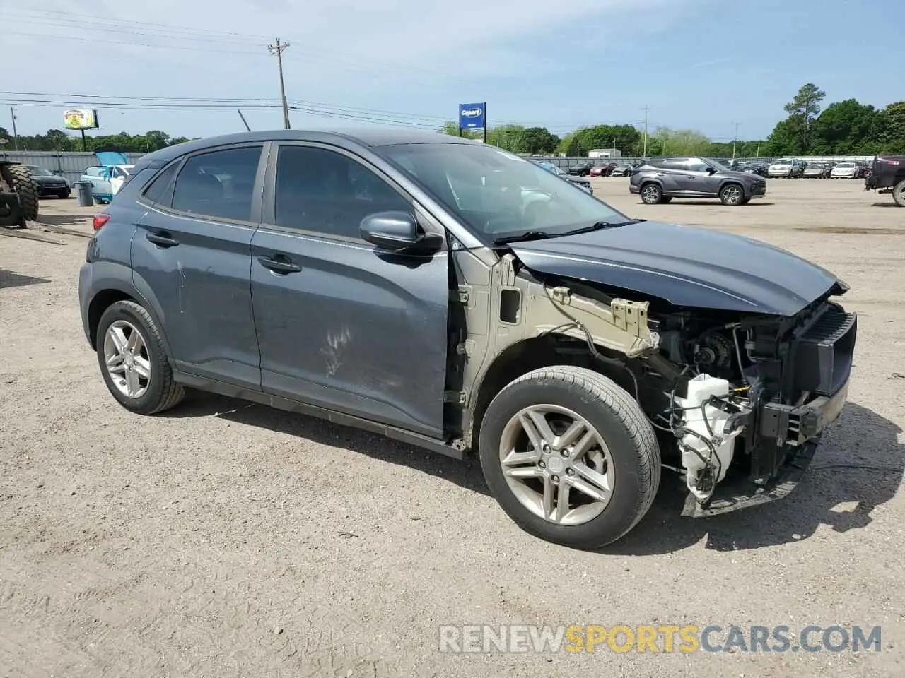 4 fotografías del automóvil dañado KM8K12AA6LU523069 HYUNDAI KONA 2020