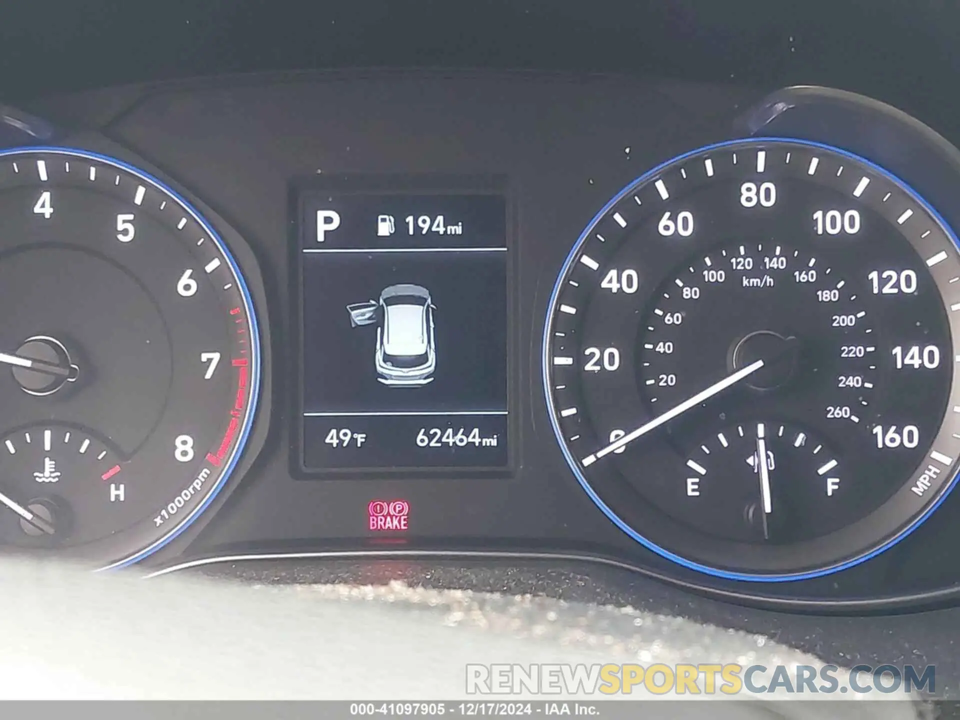 15 fotografías del automóvil dañado KM8K12AA6LU579366 HYUNDAI KONA 2020