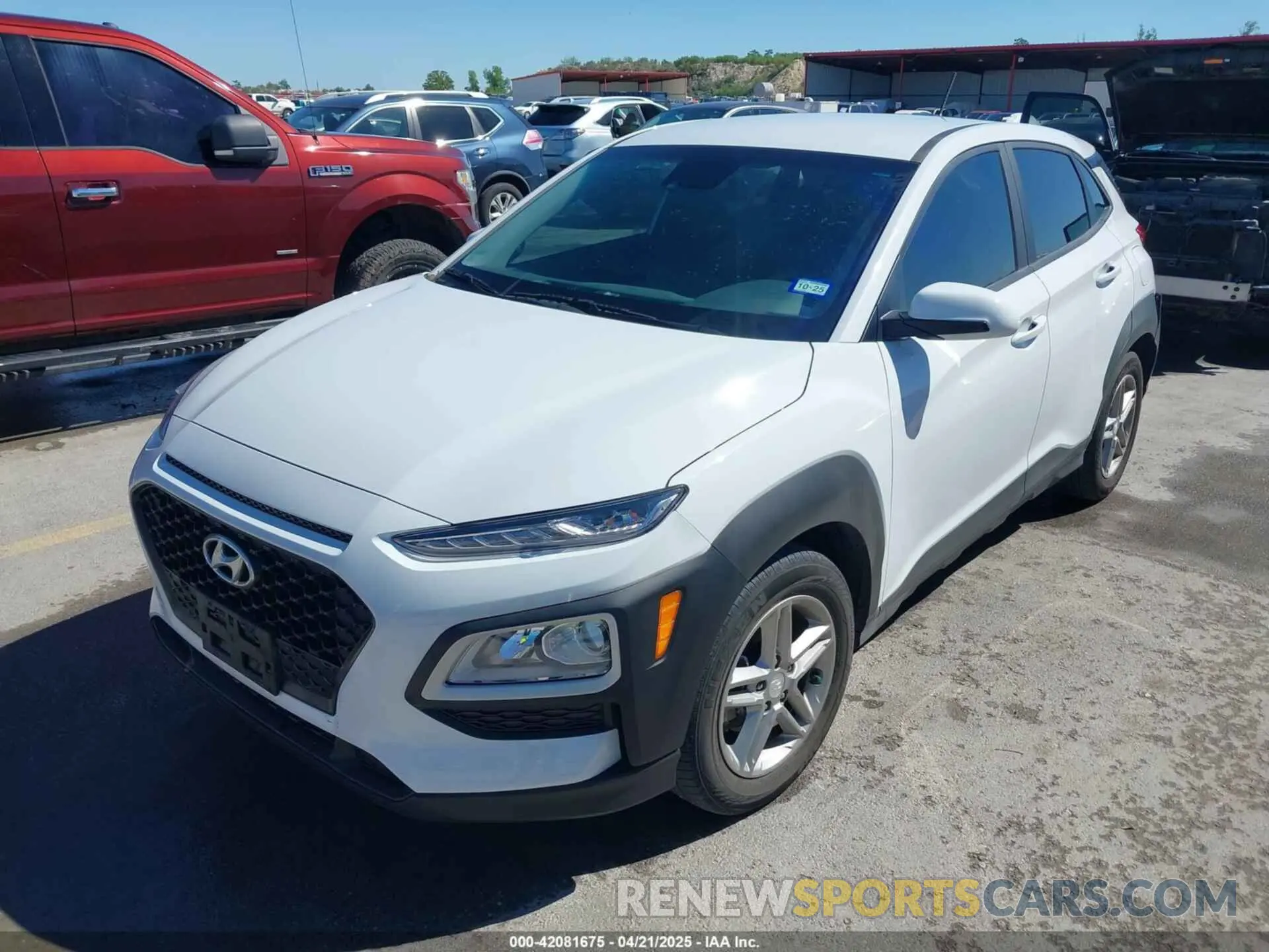 2 fotografías del automóvil dañado KM8K12AA7LU424244 HYUNDAI KONA 2020