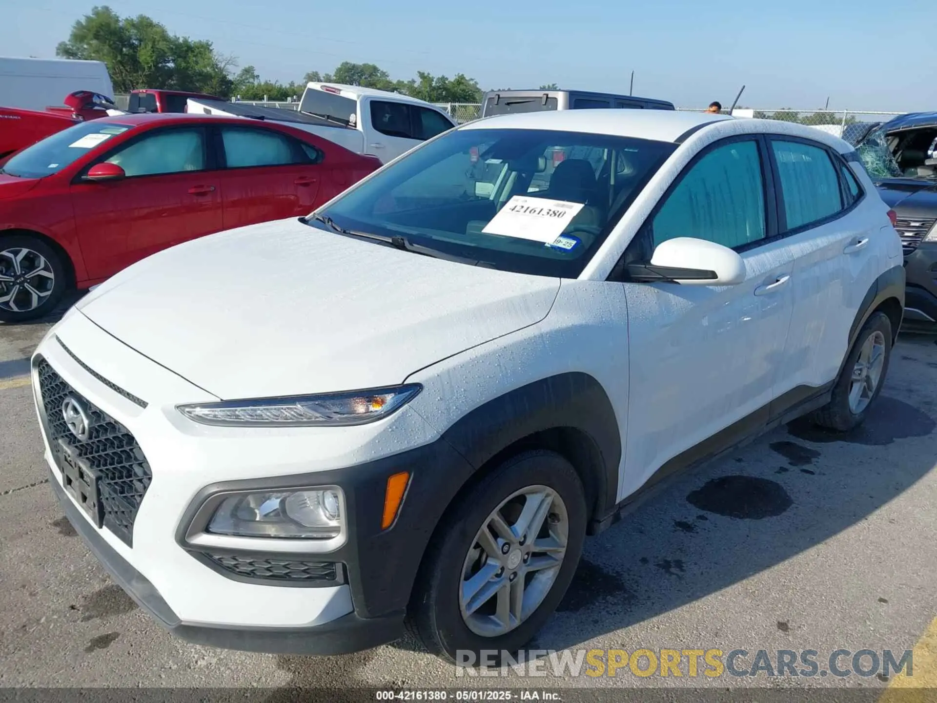 2 fotografías del automóvil dañado KM8K12AA7LU441738 HYUNDAI KONA 2020