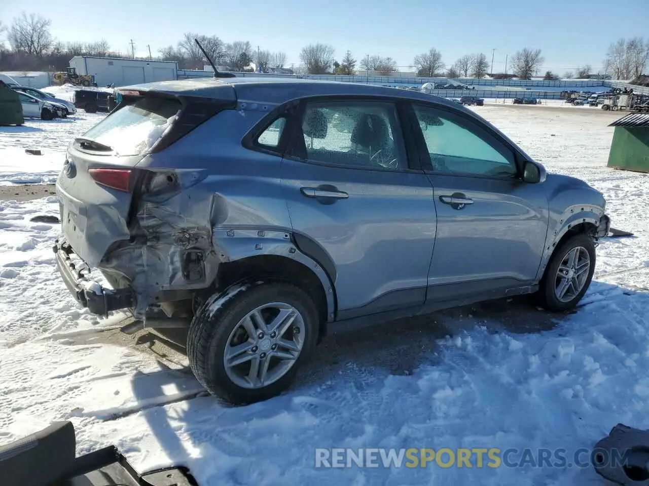 3 fotografías del automóvil dañado KM8K12AA9LU442695 HYUNDAI KONA 2020