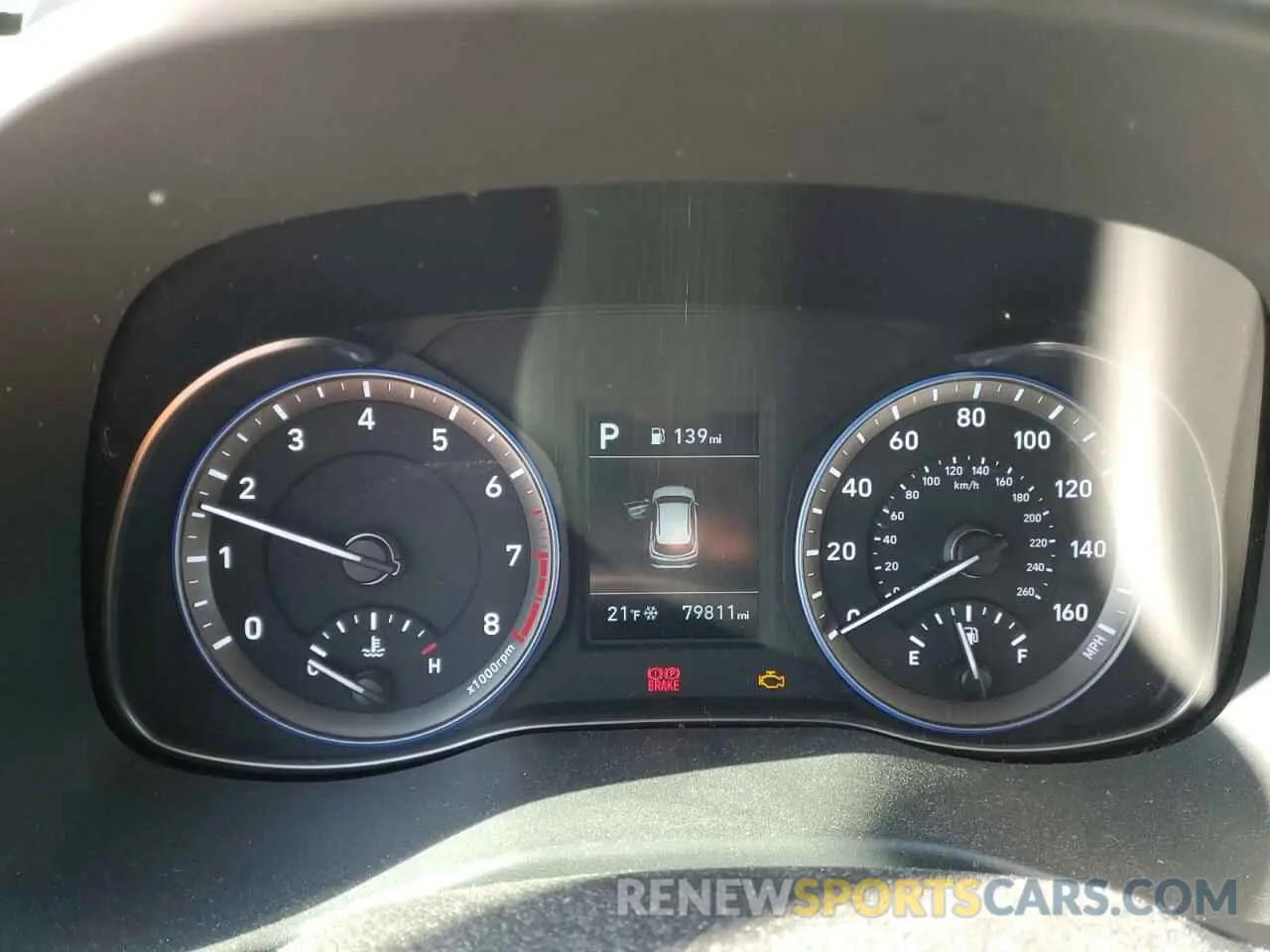 9 fotografías del automóvil dañado KM8K12AA9LU442695 HYUNDAI KONA 2020