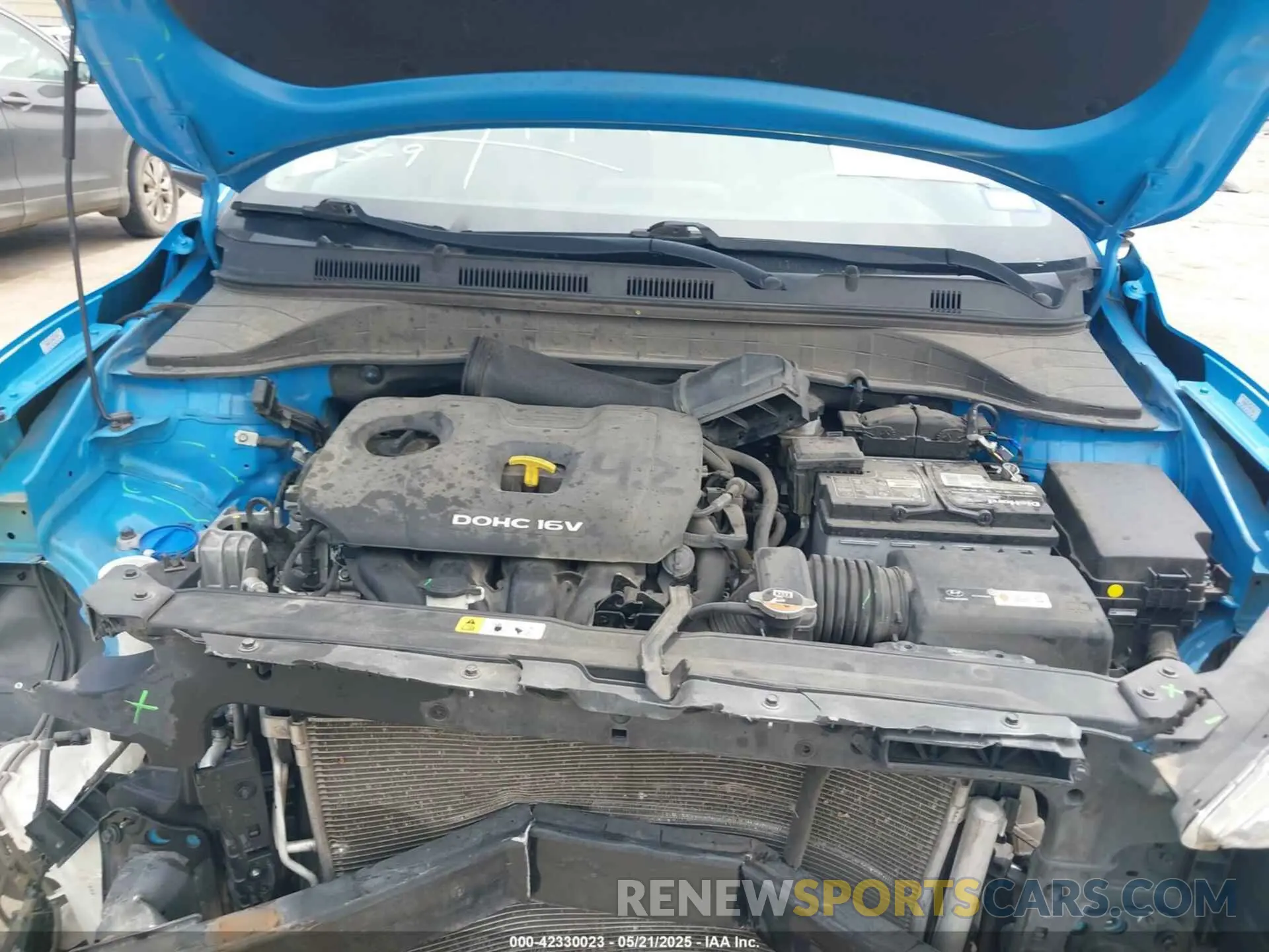 10 fotografías del automóvil dañado KM8K12AAXLU500023 HYUNDAI KONA 2020