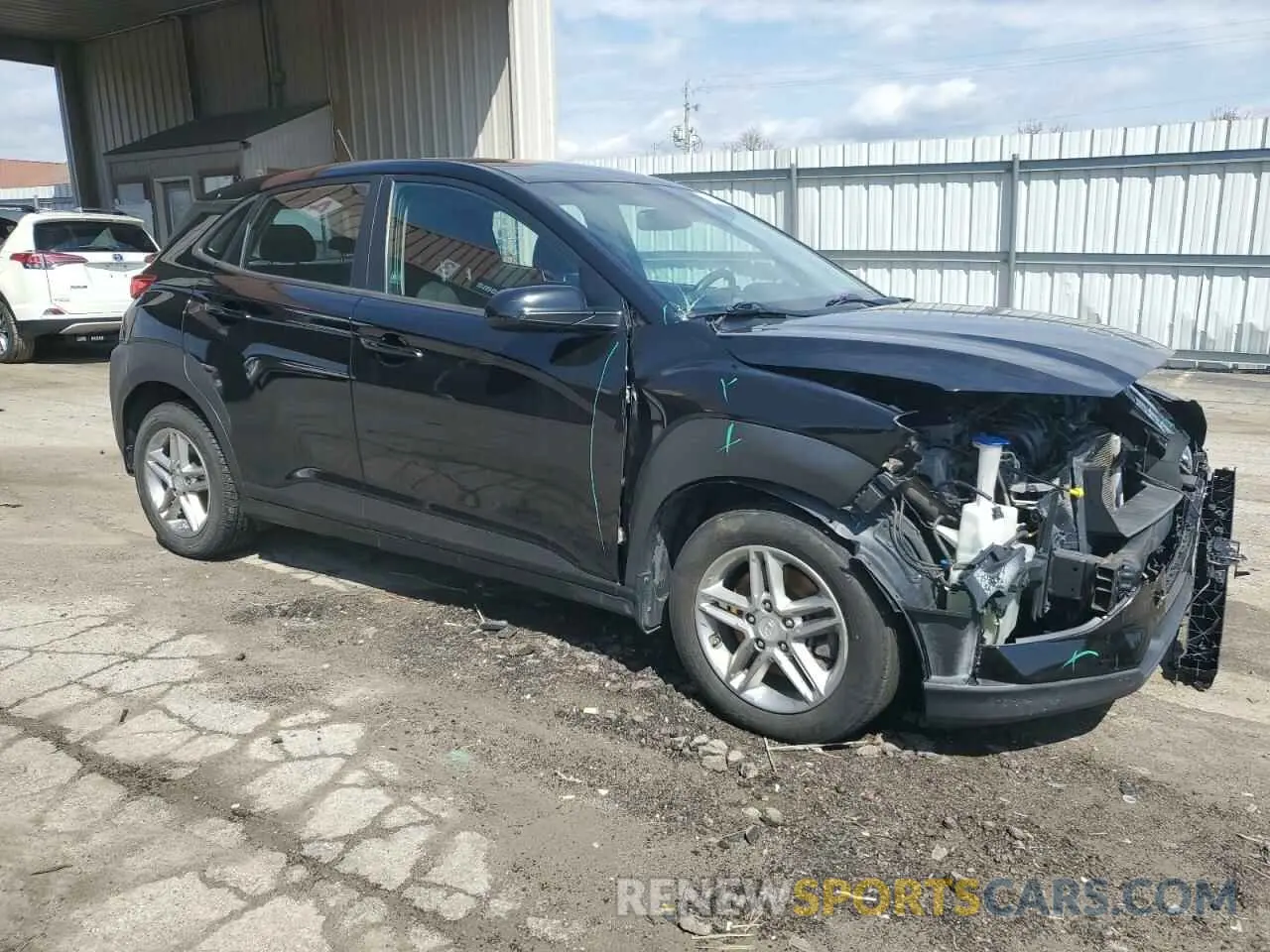 4 fotografías del automóvil dañado KM8K1CAA0LU571673 HYUNDAI KONA 2020