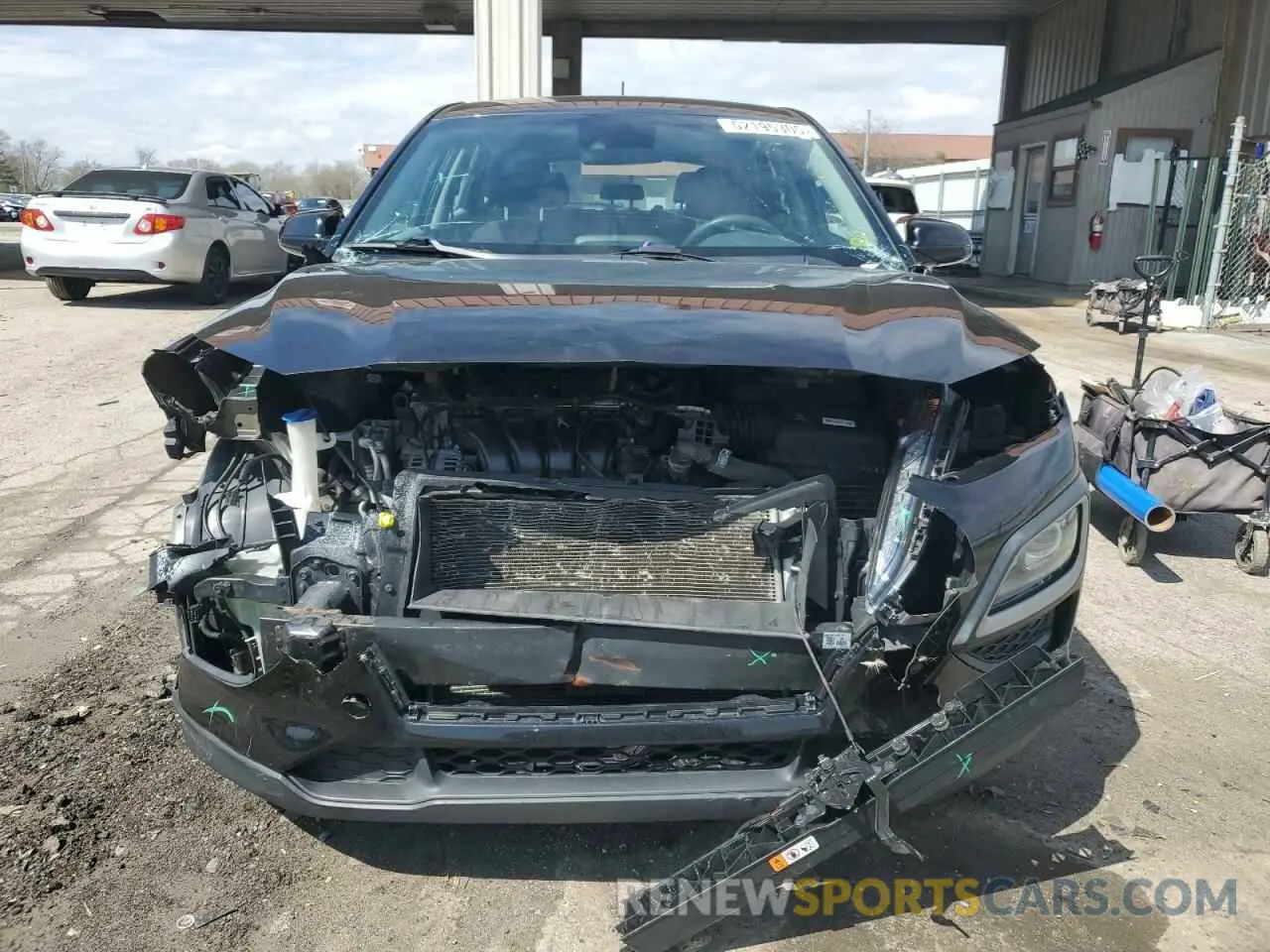 5 fotografías del automóvil dañado KM8K1CAA0LU571673 HYUNDAI KONA 2020